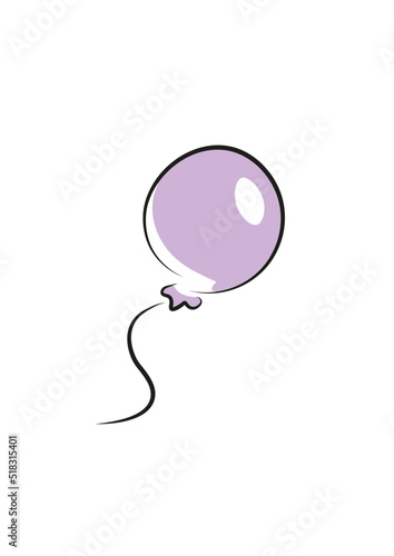 Violet ballon