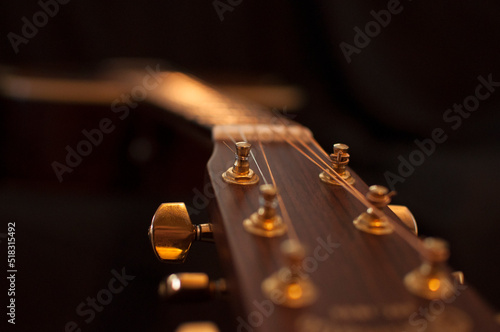 Close up of guitar