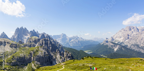 The Three Peaks of Lavaredo, symbol of the Dolomites in South Tyrol photo