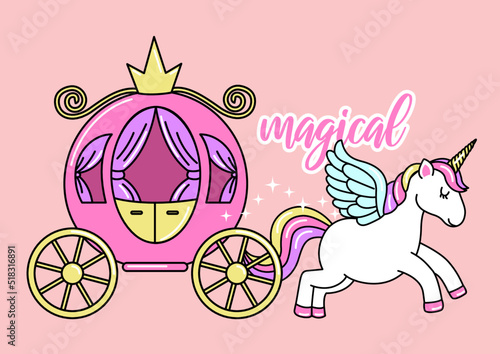 unicorn and carriage