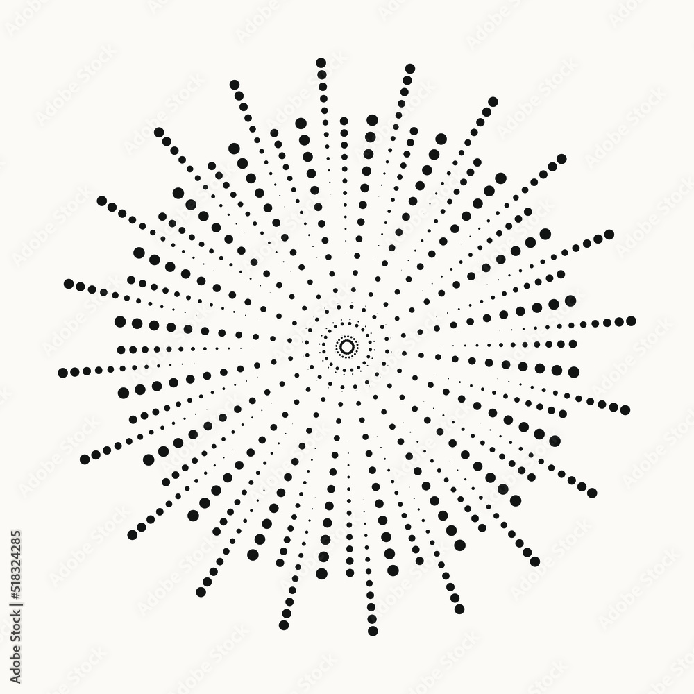 radial Halftone pattern background. Abstract concentric dotted backdrop. Halftone design element for various purposes. radial Halftone pattern background. Abstract concentric dotted backdrop. Halftone design element for various purposes.
