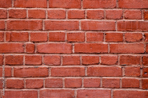 Red brick textured background, brick wall texture