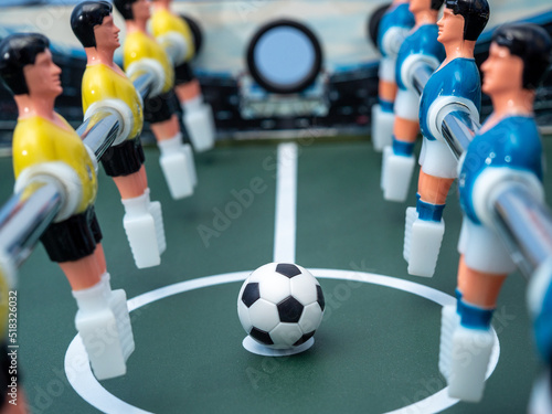 Board game football. Board game close up.