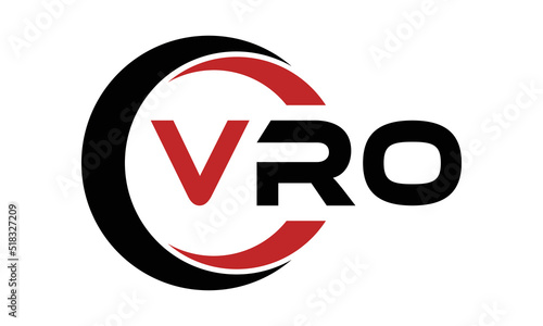VRO swoosh three letter logo design vector template | monogram logo | abstract logo | wordmark logo | letter mark logo | business logo | brand logo | flat logo | minimalist logo | text | word | symbol photo