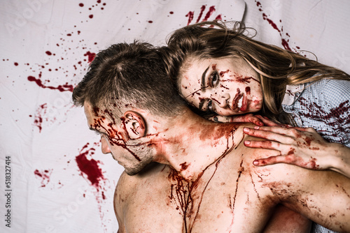 Konstfotografi Couple in blood