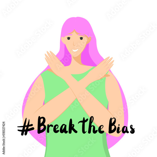 Women movement against discrimination vector illustration clipart