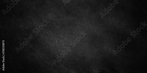 Dark black grunge textured concrete background. Panorama dark grey black slate background or texture. Vector black concrete texture. Stone wall background.	
