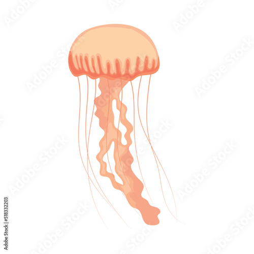 cartoon jellyfish icon