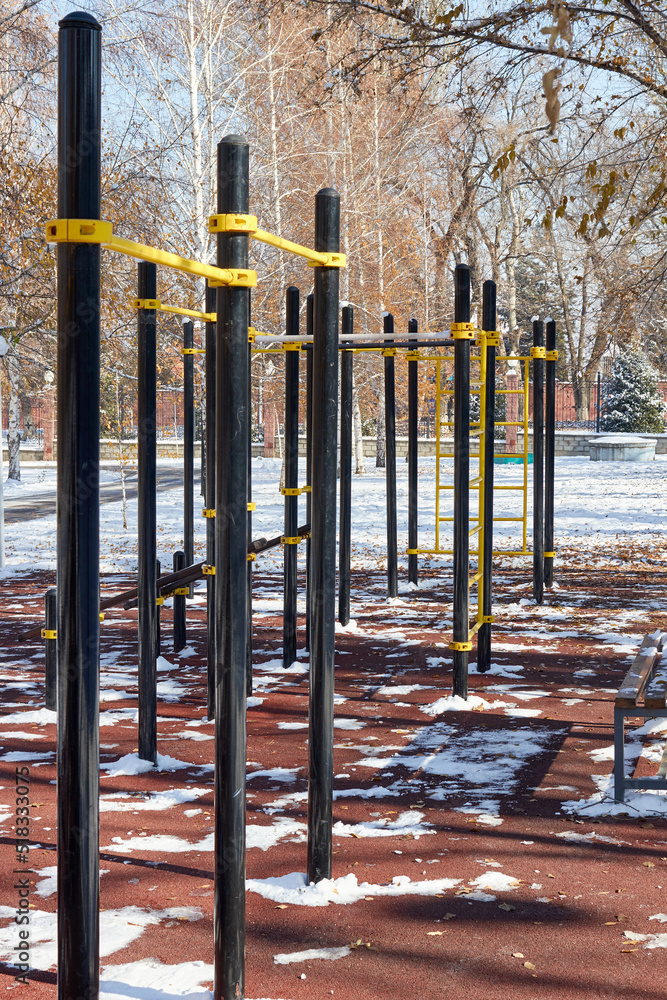 Fototapeta premium workout zone in public park