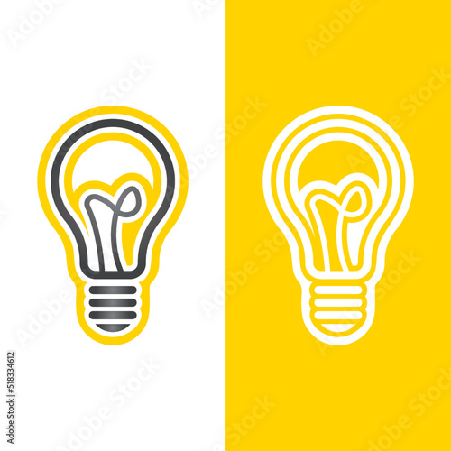 light bulb symbol icon