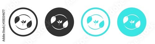 edit leaf icon. Create modify leaf sign button. leaf icon. Vector.