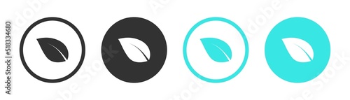 edit leaf icon. Create modify leaf sign button. leaf icon. Vector.