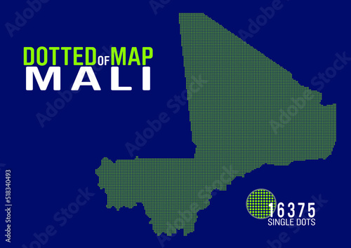 dotted map of mali