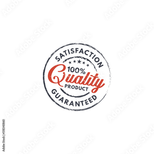 100% guaranteed quality product stamp logo