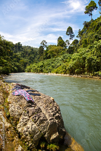 Bohorok river in Bukit Lawang Gunung Leuser Nationalpark Sumatra Indonesia photo
