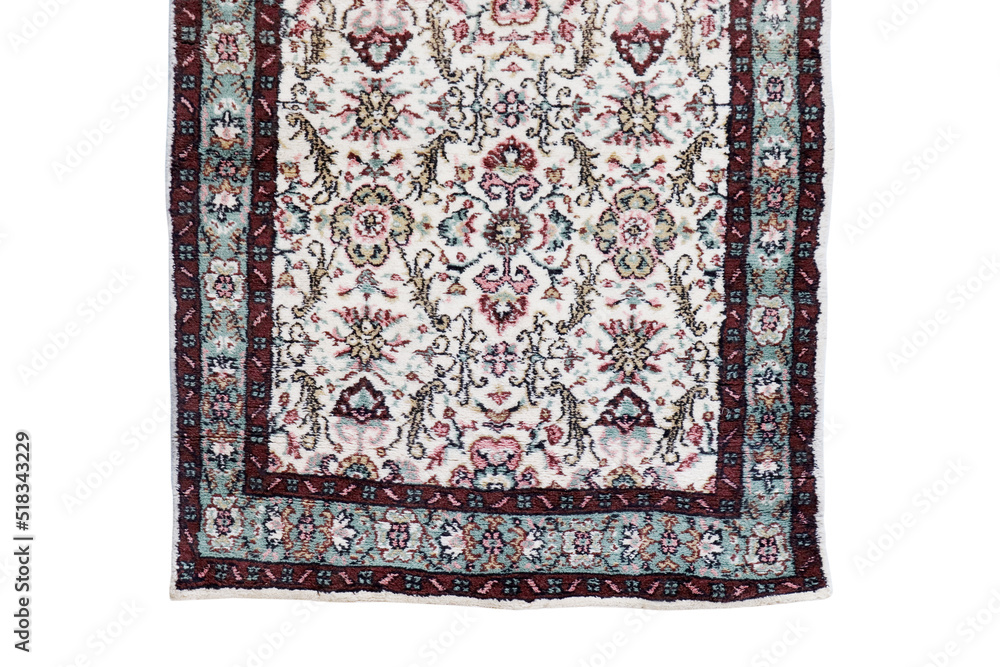 Hand woven antique Turkish carpet Hand woven antique Turkish carpet