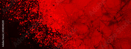 Obraz na płótnie Abstract Watercolor red grunge background painting