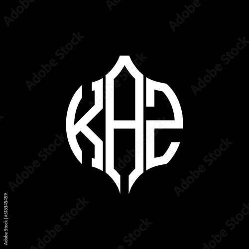 KAZ letter logo. KAZ best black background vector image. KAZ Monogram logo design for entrepreneur and business.
