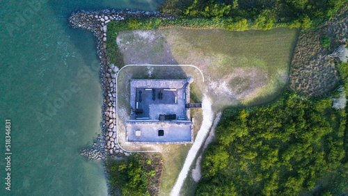 A birds eye view of Fort Matanzas in St. Augustine Fl. 


