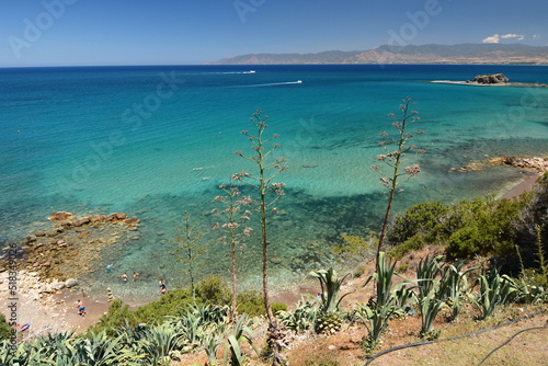 Fototapeta Naklejka Na Ścianę i Meble -  Baths of Aphrodite beach. Akamas peninsula. Paphos district. Cyprus