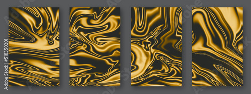 Liquid dynamic gradient templat. Modern covers set. Wedding invitation. a great celebration of lovers. texture of liquid marble and drak red. print for leaflets, banners, flyers, business cards, cards