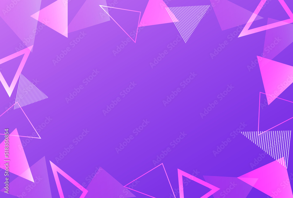 背景素材_三角_紫