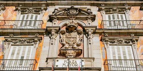 Facade of the Casa de la Panadería. Madrid, Comunidad de madrid, Spain, Europe photo