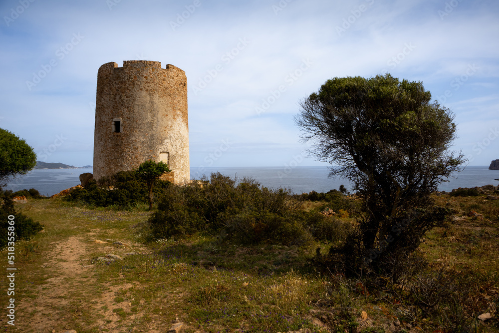 Tower Torre di Pixinni, Sardinia, Italy