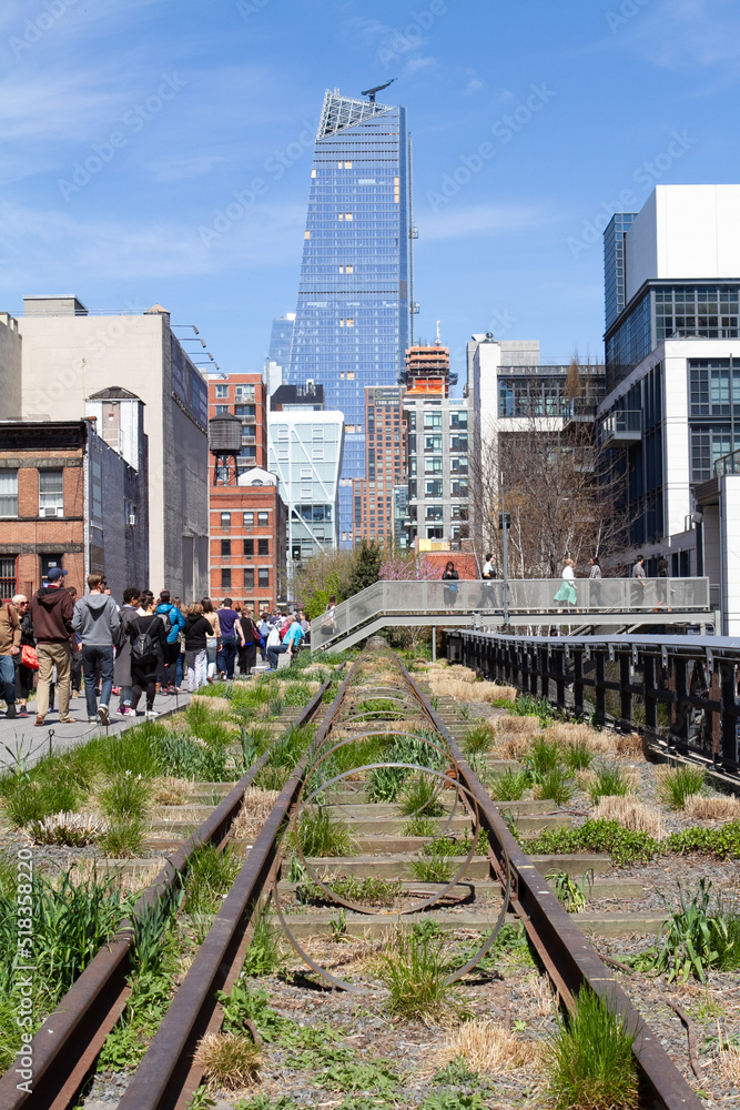 Fototapeta premium View from the High Line park in New York City
