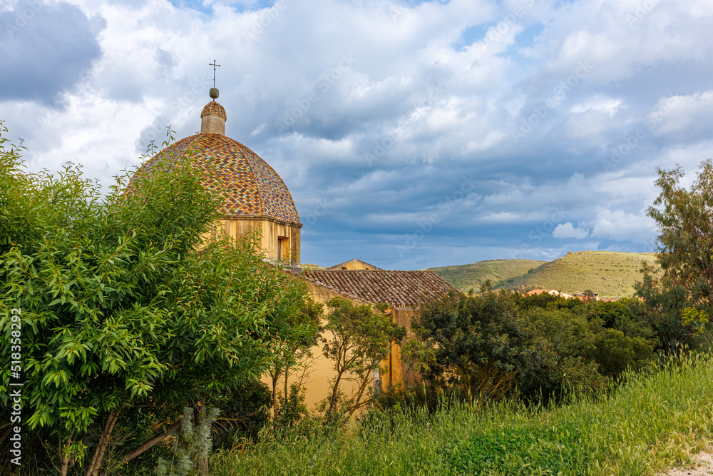 Church of Saint Maria Maddalena near Las Plassas on the island of Sardinia