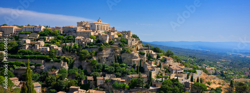 View of famous Gordes village in france