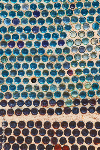 Unique ghost town glass bottle house