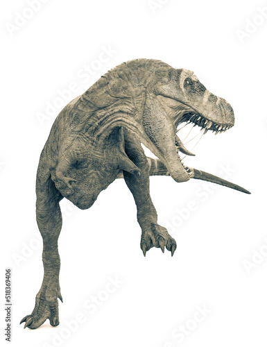 tyrannosaurus rex in white background © DM7