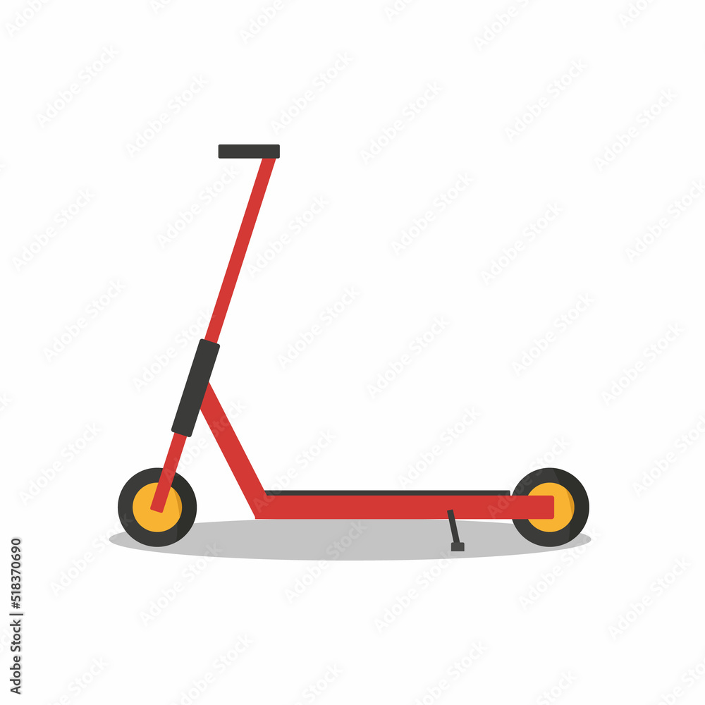 Electric scooter in flat style. Vector illustration. Electric scooter in flat style. Vector illustration.