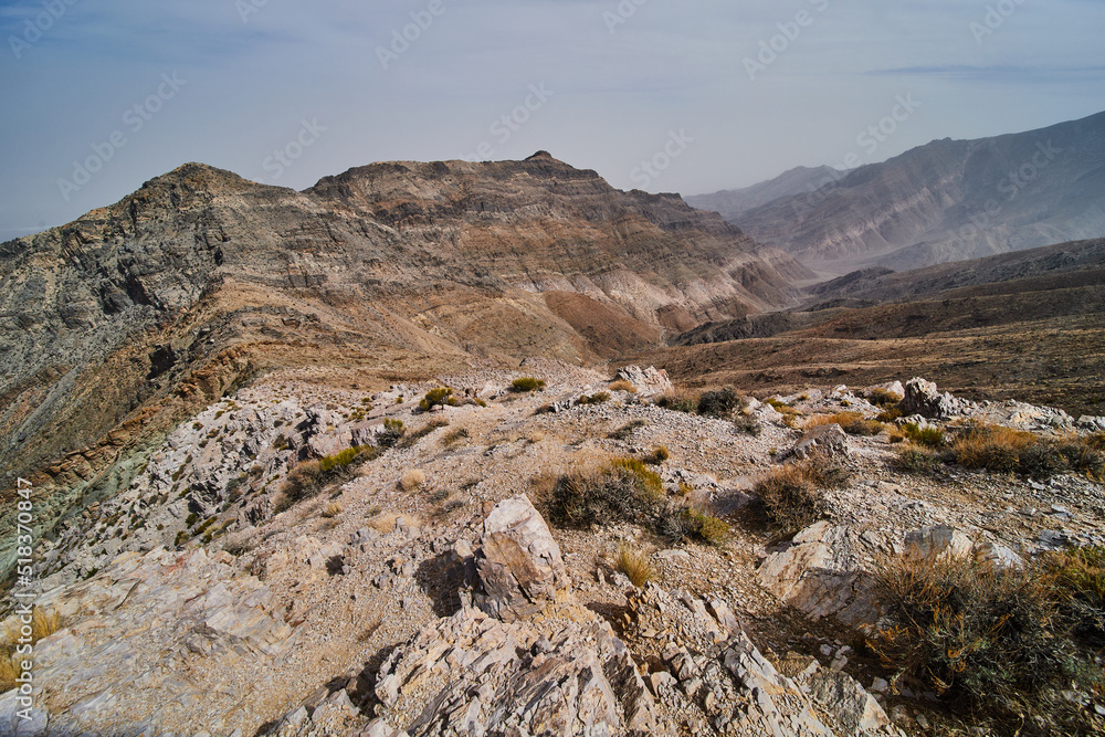 View of desert mountains in spring at Death Valley View of desert mountains in spring at Death Valley