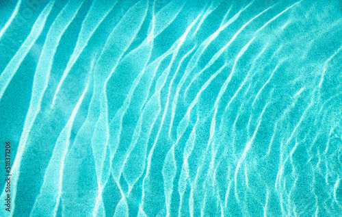 Blue ripples in pool water photo