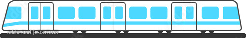 Subway train icons. Cartoon subway train vector icon for web design
