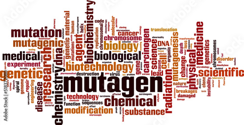Mutagen word cloud photo