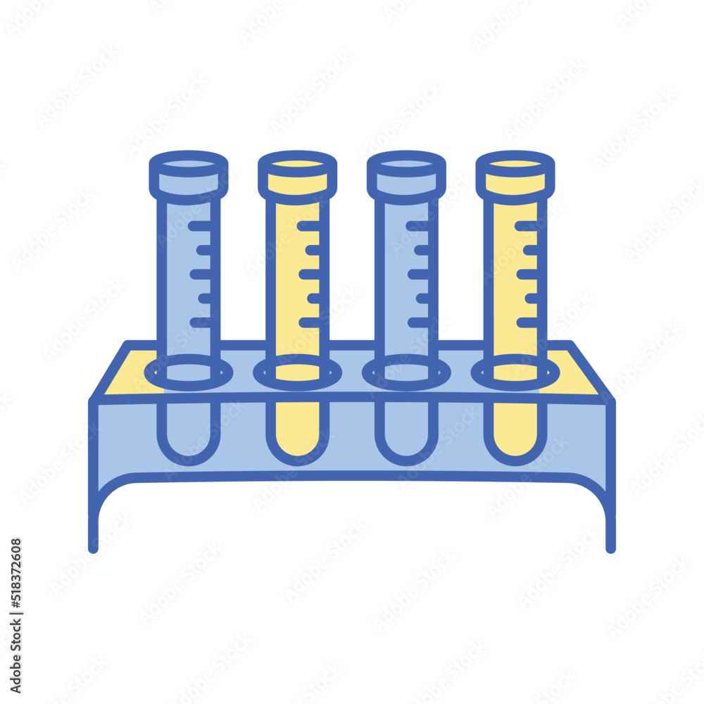 Medical laboratory test tube icon Medical laboratory test tube icon