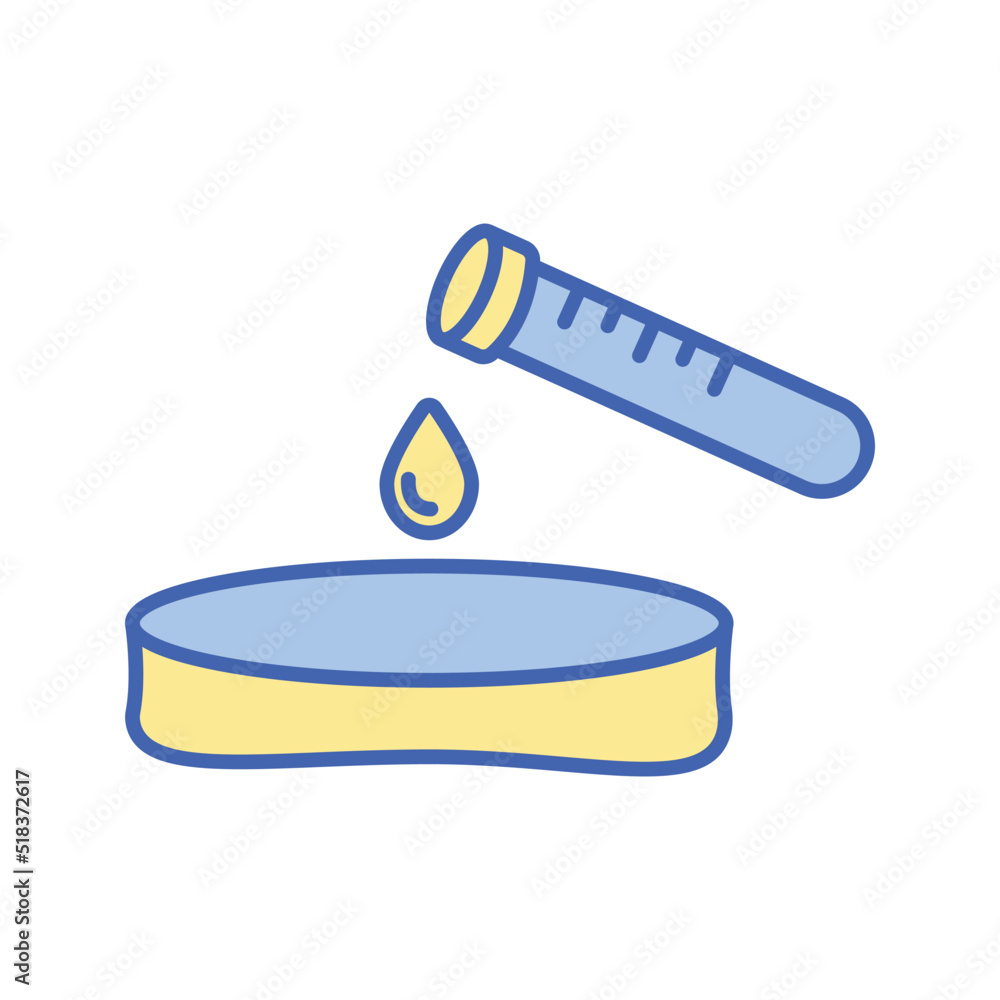 Medical dropper test chemistry laboratory icon Medical dropper test chemistry laboratory icon