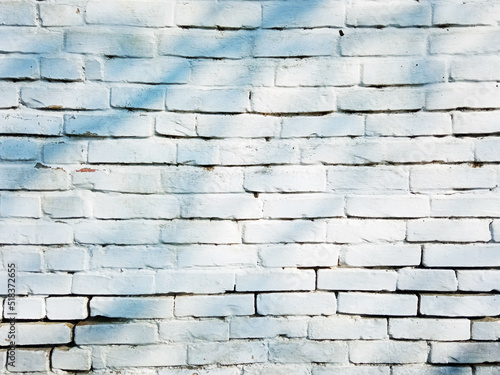 Bright white brick wall background photo