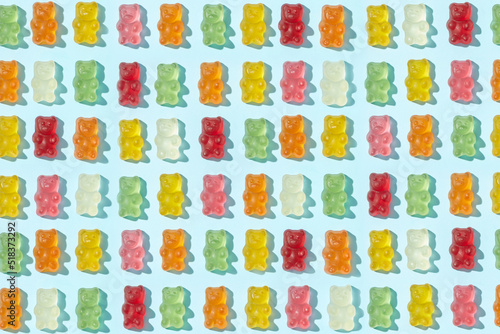 Pattern of gummy colored bears