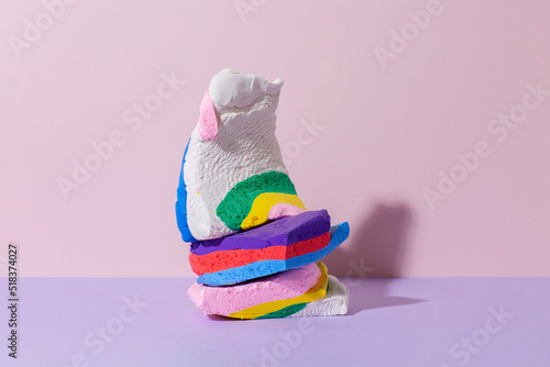 Modelling clay & foam sculpture