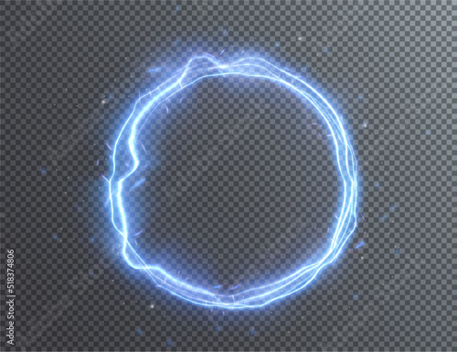 Light blue Twirl. Curve light effect of blue line. Luminous blue circle. PNG Light neon pedistal, podium, platform, table. Vector PNG. 