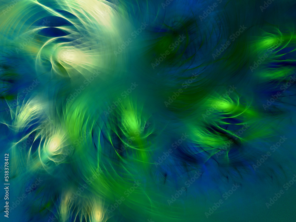 blue and green abstract fractal background 3d rendering illustration blue and green abstract fractal background 3d rendering illustration