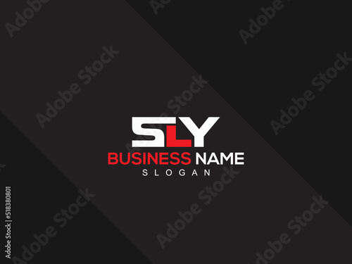 Premium SLY Logo Letter Vector Art, Colorful SL s l y Logo Icon With Creative Three Letter Flat Image Design For Company