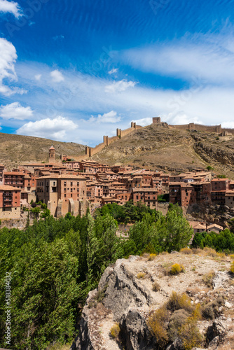 historic town of Spain declared a national monument called albarracin