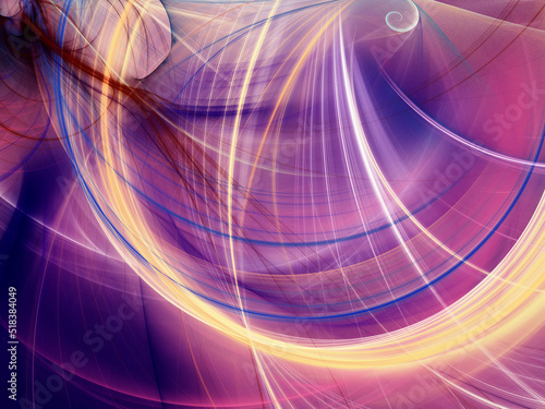 purple abstract fractal background 3d rendering illustration