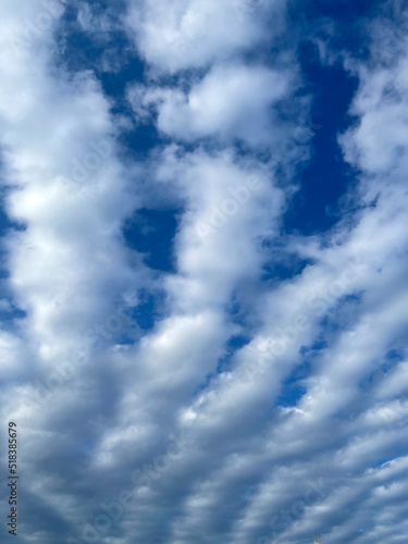 Photography blue sky with clouds