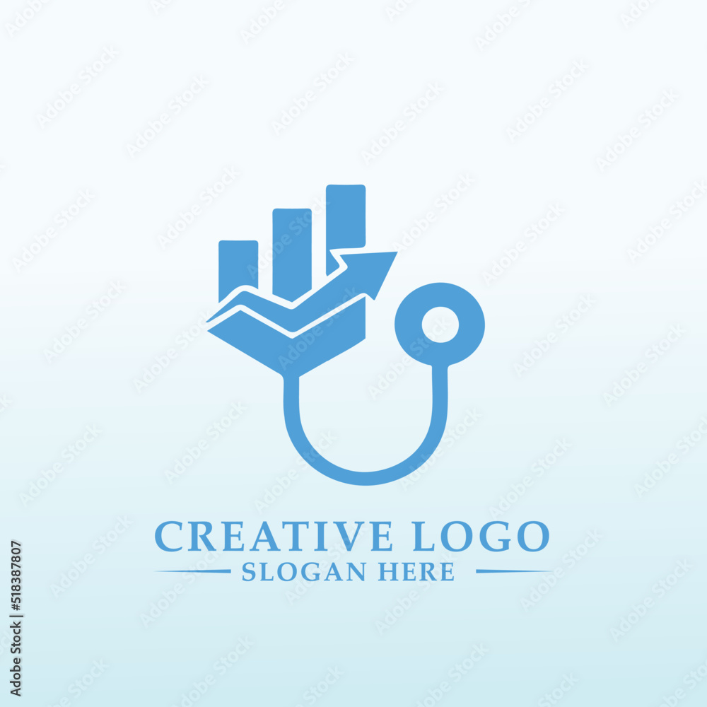 Design a Modern Financial doctor medicine Logo